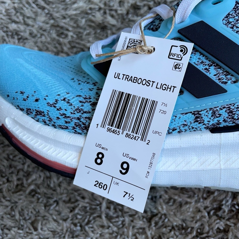 Adidas Ultraboost Light Running Shoes Mens Size 8/Womens Size 9 Blue IE1694 NEW - Picture 8 of 9